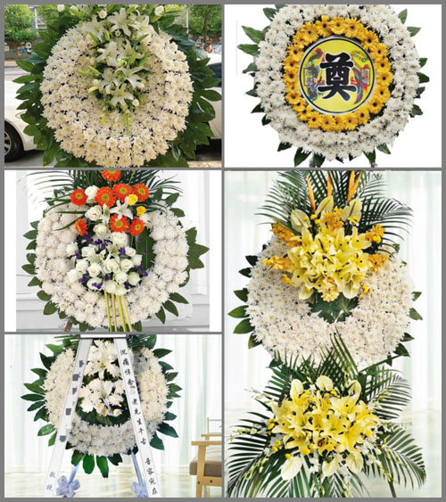 湖北襄阳市谷城县石花镇杨家湖村花圈速递